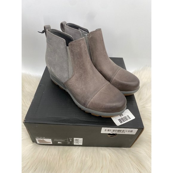 Sorel Shoes New Sorel Evie Pullon Ankle Bootie Quarry Gum 2 Chelsea